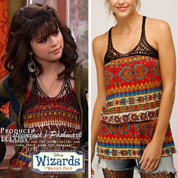 Free People Lacey Origami Dropwaist Top ASO Alex Russo - Picture 1 of 10